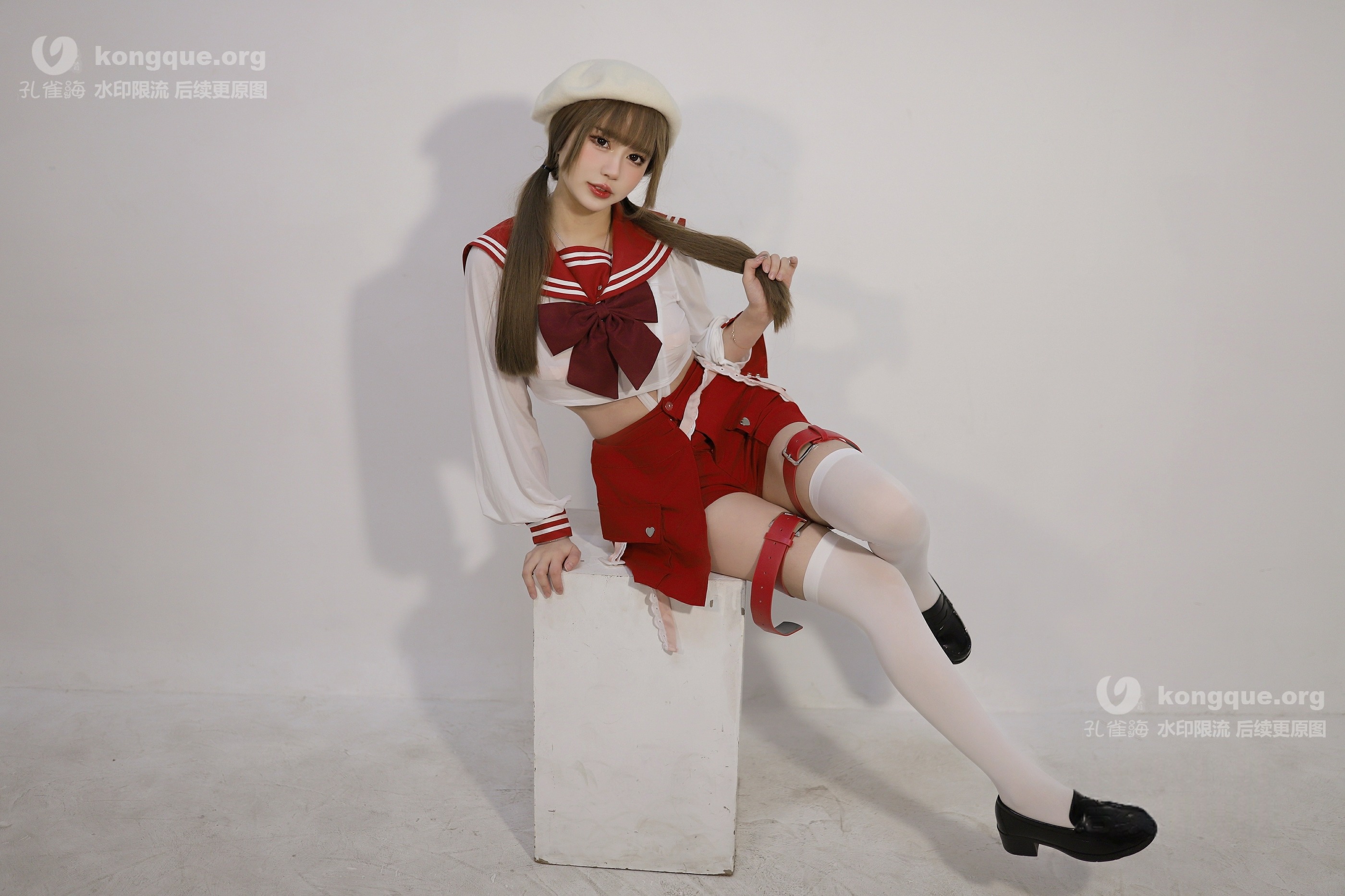 图片[1]-Tina很妖孽呀 – NO.040 白丝 水手服[59P]✦自购✦-XikXak